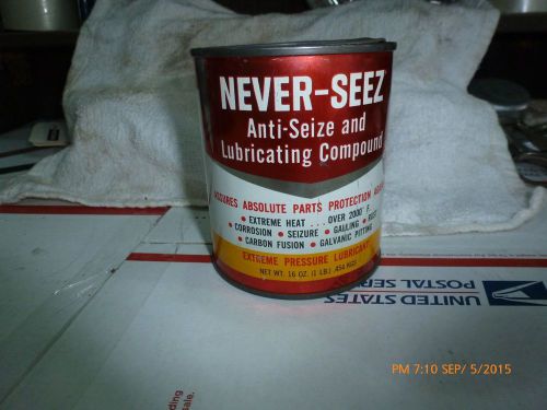 Vintage 16 oz Can of Never-Seez Anti-Seize and Lubricating Compound NS-160
