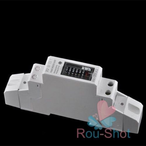 Ac electricity power meter 5 (30) a for din rail 220v kilowatt hour kwh meter for sale