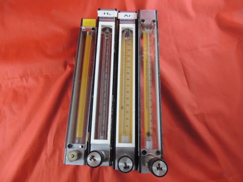 Lot of 4 Matheson Flow Meters 1 FM1050~1 34-39~1 E-100~1 Unknown Model Number