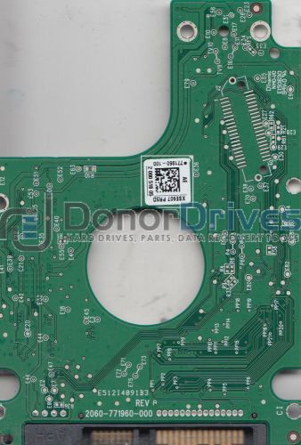 WD10JPVX-22JC3T0, 771960-100 AE, WD SATA 2.5 PCB + Service