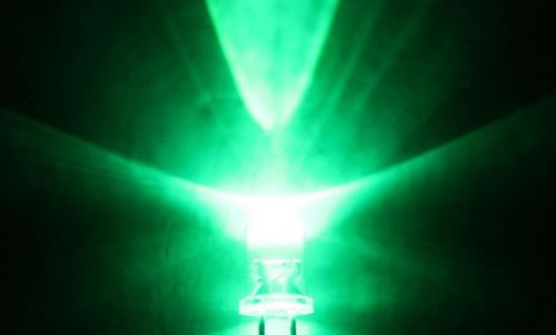 50pcs 5mm GREEN Mega Bright LED Lamp 38,000mcd **US BASED**