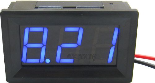 blue led digital voltmeter DC voltage panel meter Monitor volt meter gauge 5-68V