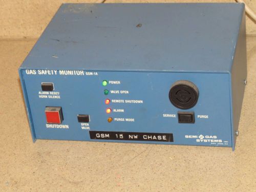 SEMI GAS SYSTEMS GAS SAFETY MONITOR MODEL GSM-1A (#1)