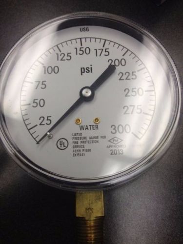 Sprinkler gauge ametek us gauge 167442 fm &amp; ul approval 0-300 psi for sale