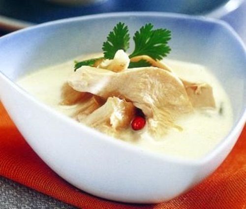 Thailand Recipe Food Thai Chicken Soup with Cononut Milk