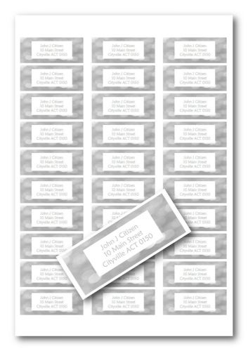 Personalised address labels - Silver Sparkles - Buy 4 sheets, get 1 free!