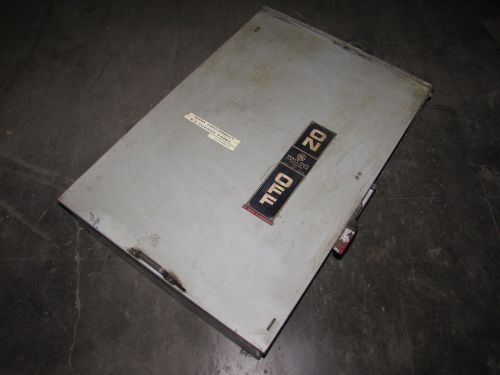 Ge general electric 266240-b heavy duty disconnect switch 400a 600v 350hp *fair* for sale