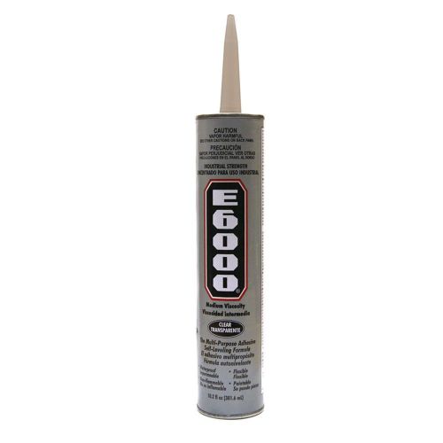 E-6000 Clear Industrial Adhesive &amp; Sealant 10.2 Ounce Cartridge