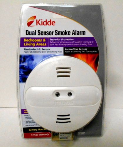 KIDDE DUAL FIRE SMOKE DETECTOR ALARM PHOTOELECTRIC IONIZATION SENSOR PI9000 NEW