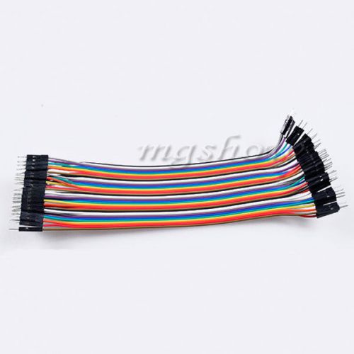 40PCS Dupont wire jumper cables 20cm 2.54MM male to male 1P-1P For Arduino