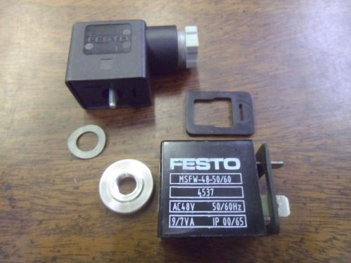 FESTO MSFW-48-50/60 SOLENOID VALVE WITH 48VAC 50Hz COIL #58339