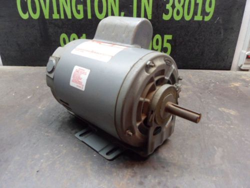 Dayton 1hp capacitor start motor mod:5k922q 1725:rpm 115/230v fr:xg56 ph:1 used for sale