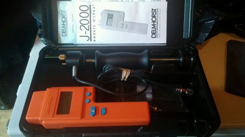 Delmhorst j-2000 Digital EIFS Moisture Meter Inspection Hard Case Kit HVAC
