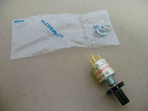 Alcoswitch # mrc-110, mrc-1-10 rotary switch 1 pole 2-10 position, 125vac 28vdc for sale