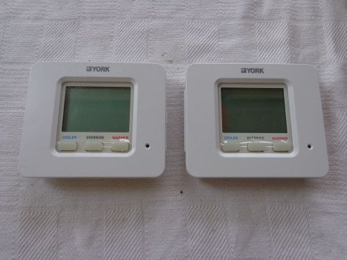 2 York S1-TBSU32P7Y 3H/2C 7 Day Commercial Programmable Thermostat.  used