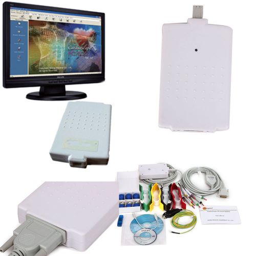Multi-functional 12-lead Resting PC-ECG /EKG Wokstation system FREE Software PLA