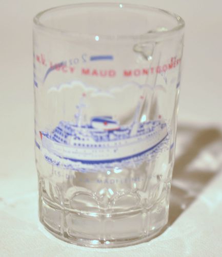 Canadian Ferry L.M Lucy Maud Montgomery Souvenir Collectible Shooter Shot Glass