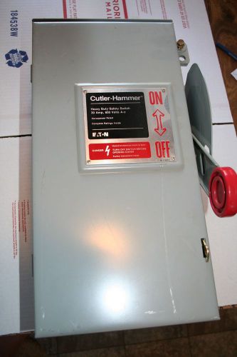 Cutler Hammer disconnect switch, Fusible 30amp DH361FRK. NEW. Free Shipping