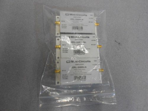 (NEW) Mini-Circuits SMA ZRL-2400LN Low Noise Amplifiers (Lot of 3)