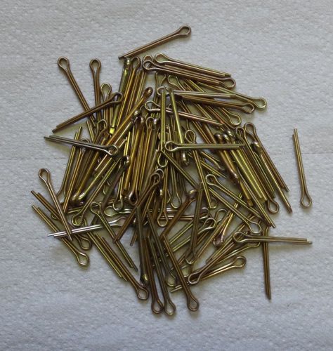 100 each COTTER PINS 1-3/4&#034; x 0.150&#034; PLATED STEEL NEW!