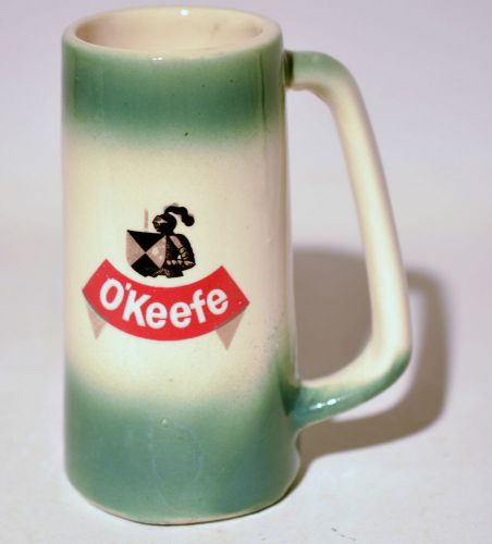 O&#039;keefe beer mug logo ceramic pottery canada 11 oz for sale