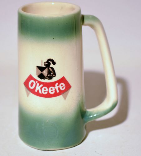 O&#039;Keefe Beer Mug Logo Ceramic Pottery Canada 11 oz