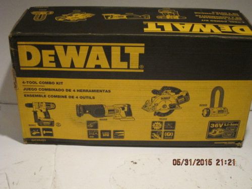 Dewalt dcx6401 36v cordless hammer drill impact saw tool combo kit-f/ship new!! for sale