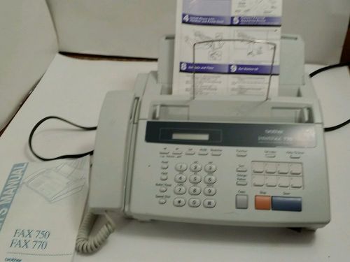 Brother Intellifax 770 Home and Office Fax Machine with Manual