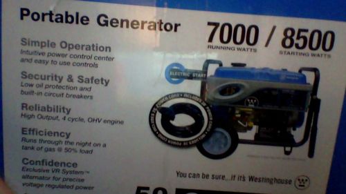 Westinghouse 7000 Watt Generator New (never opened) - Model #: WH7000EC