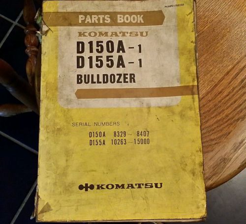 Komatsu D150A-1 D155A-1 bulldozer parts book catalog manual