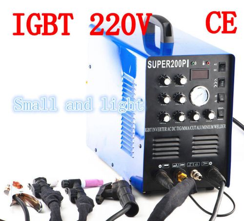 Super-200pi igbt 7 in 1 ac/dc pulse tig mma plasma cutter only machine 220v for sale