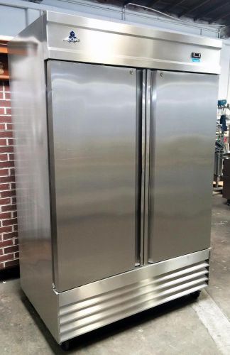 Ascend jfd-48f 48 cu.ft commercial 2-door stainless reach-in freezer for sale