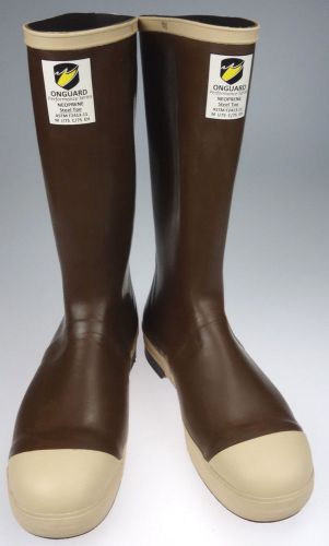 Onguard Neoprene Model #85551 Steel Toe Brown Boots