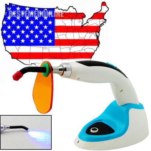 2015 Dentist 10W Wireless Cordless LED Curing Light Lamp 2000mw ?FROM USA?BLUE