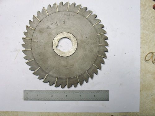 NEW AMERICAN MADE BROWN &amp; SHARPE MILLING CUTTER 6 x 1/4 x 1&#034;  HOLE