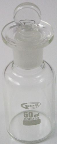 B.O.D. Bottle- 60ml Borosilicate Glass BOD Bottle - Unnumbered (Pack of 2)