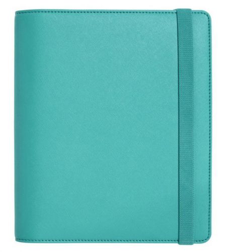 Kikki K 2016 LEATHER TIME PLANNER LARGE (A5) IN TEAL BNIB