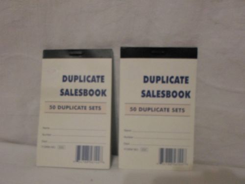 Lot of 2  Duplicate Salesbooks 50 Duplicate Sets in each Book