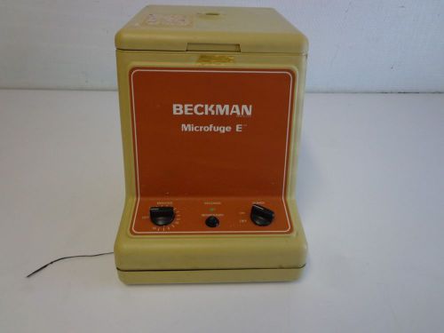 Beckman centrifuge microfuge e 329210 15000rpm 6 x 1.5ml rotor 30 minute timer for sale