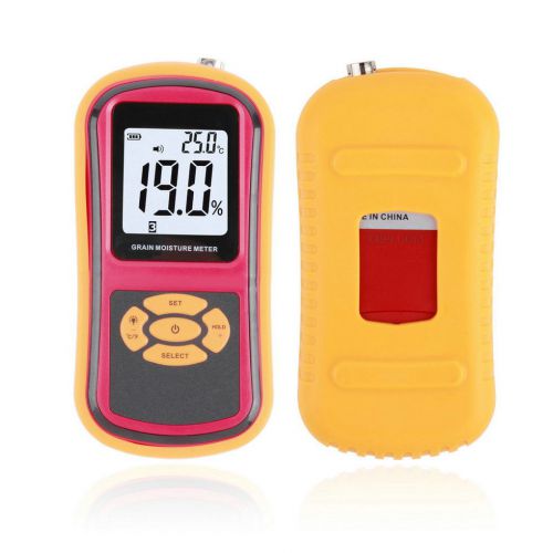 Portable lcd display digital grain moisture meter humidity detector tester f5 for sale