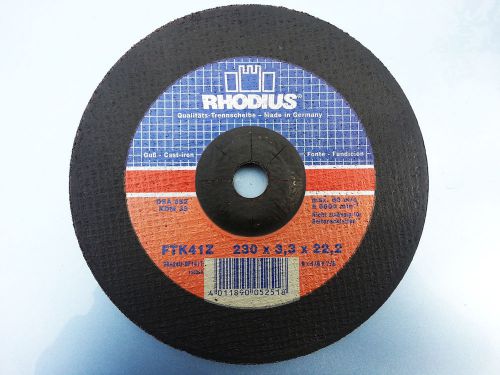 1pc 9&#034; diameter x 1/4&#034; Abrasive Cutoff disc made in Germany Rhodius chopsaw disc