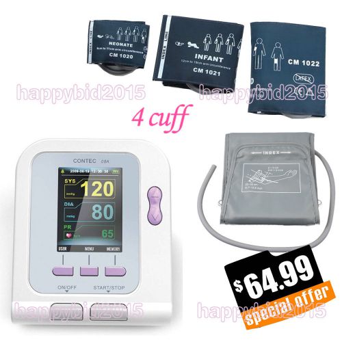 Ce/fda digital blood pressure monitor sphygmomanometer with 4 cuffs + software for sale