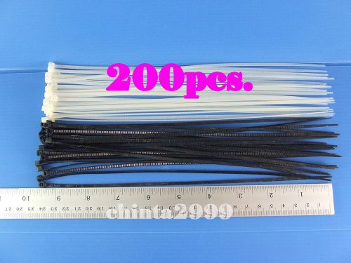 200pcs. 9.5&#034;x0.1&#034;inch nylon cable ties organizers heavy duty zip tie wrap for sale