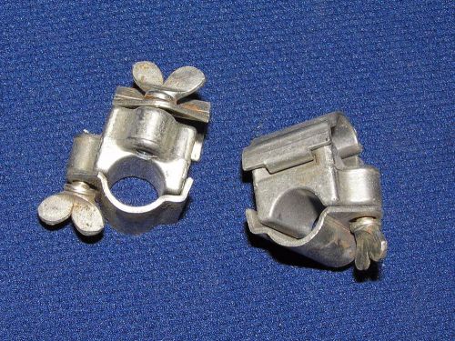 2 90 degree Rod Connectors, Nickel-Plated Zinc