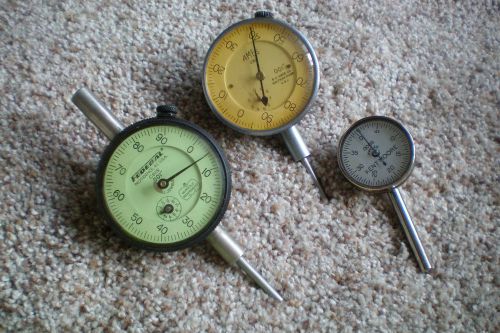 Kent Moore - Ames 282 - Federal C81S Dial Indicator Gages, Lot of 3!