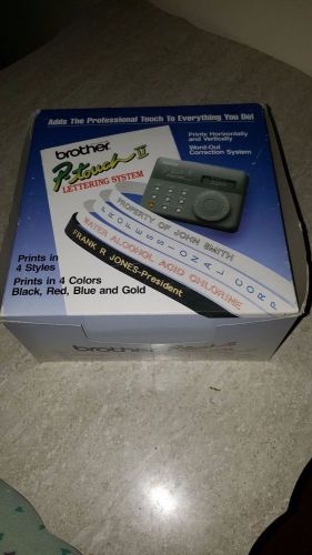 brother p- touch II lettering system NIB