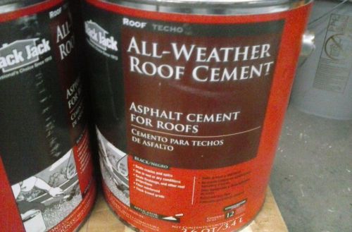 BLACK JACK Roofing Cement, All Weather, 10 1gal Cans New, Unopened, 6 In the Box