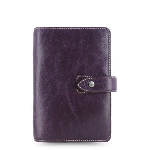 Filofax Personal Size Malden Organizer- Purple Leather - New - 025850  1 Only