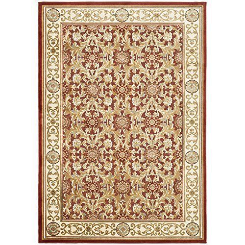 Safavieh Paradise Collection PAR08-202 Red Viscose Area Rug  5-Feet 3-Inch by 7-
