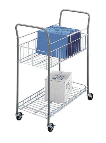 Wire mail cart in gray finish [id 37045] for sale